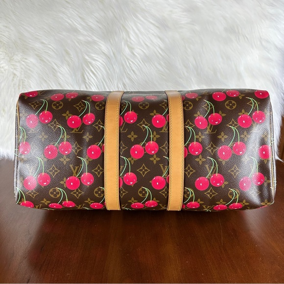 Louis Vuitton Monogram Takashi Murakami Cherry Keepall 45 - Picture 5 of 16